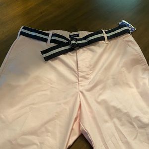 Izod pink flat front pants